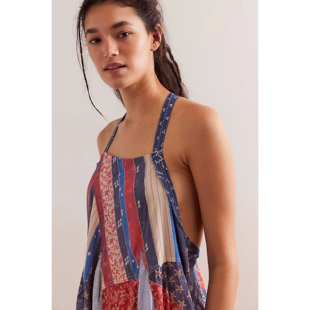 Free People We The Free Heritage Maxi Dress Paisley Americana XL NWT - Picture 4 of 5